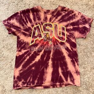 ASU Reverse Tie Dyed T Shirt